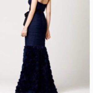 JS Collection Strapless Navy Blue Mermaid Gown
